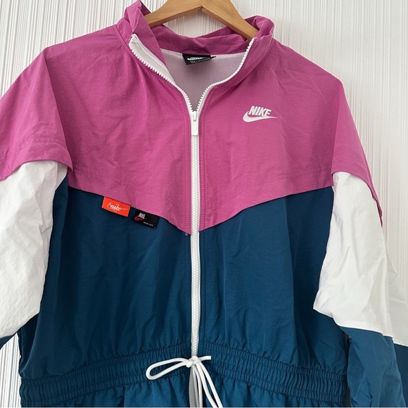 Nike Icon Clash Windbreaker/ Track Jacket/Tie-Waist/Hooded/Long Length/ - Picture 7 of 12